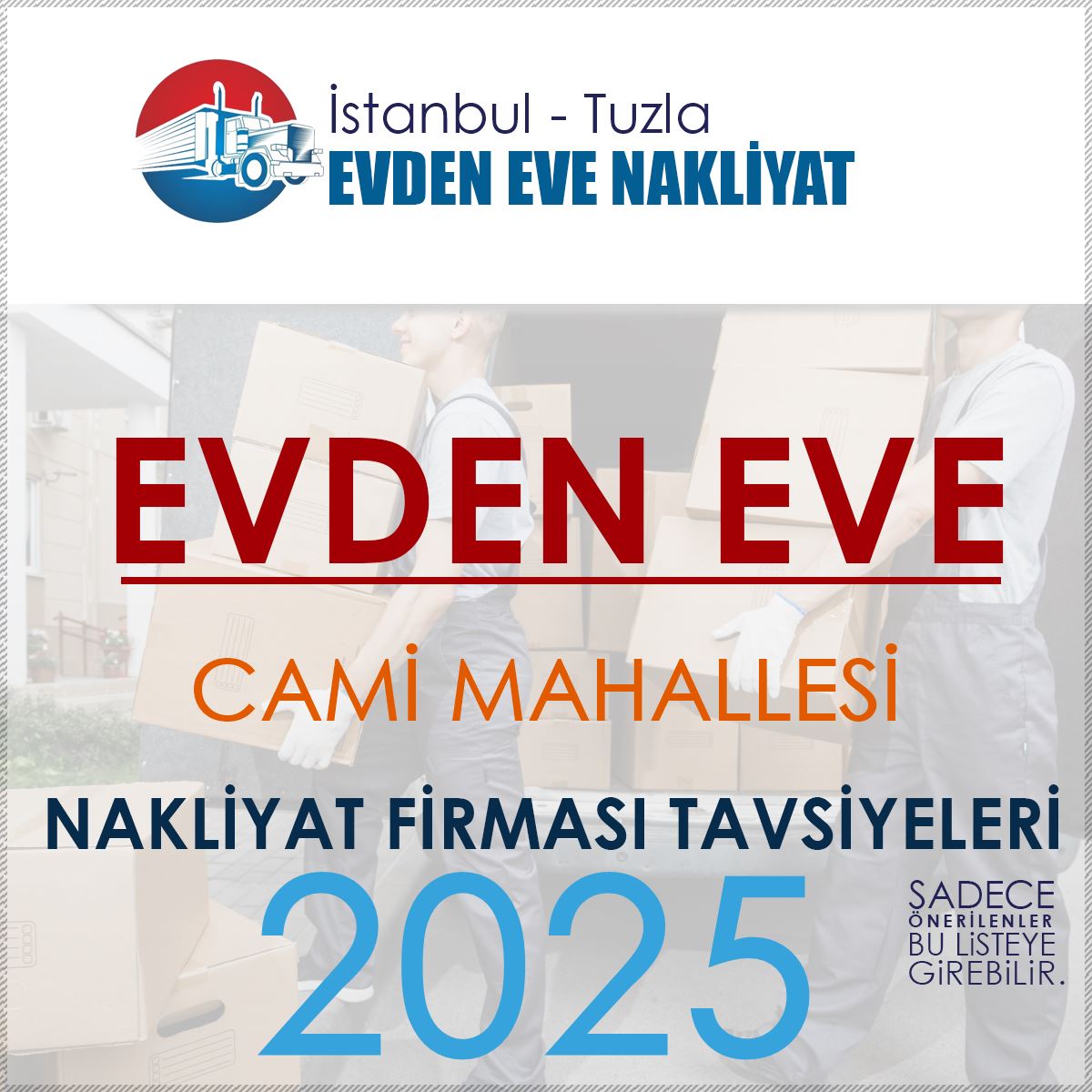 Cami Mahallesi Evden Eve Nakliyat Firmaları